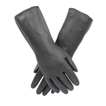 High quality neoprene sleeve acid and alkali chemical resistant gloves supplier
